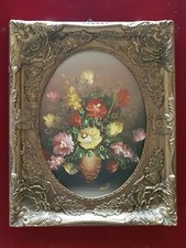 quadri dipinti vari sog cornice foglia LEGNO oro STILE baroccO classico 30X40 CM