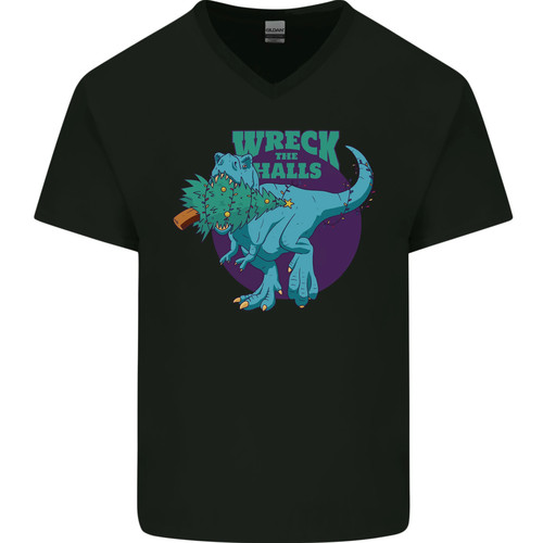 Rex ruining christmas wreck - t-rex,
