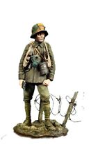 Soldatino giocattolo in latta dipinto 54 mm Stormtrooper esercito tedesco WW1...