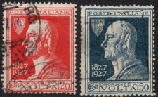 ITALIA REGNO 1927 - Usati 20 e