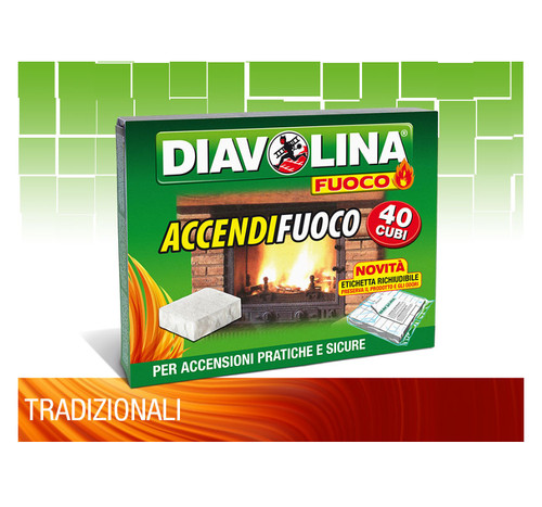 Diavolina accendifuoco - diavolina, 40