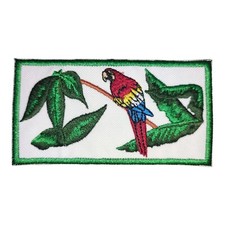 PATCH RICAMO TOPPA PAPPAGALLO