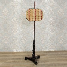 Antico schermo da camino para calore in legno con pannello arazzo regolabile 800