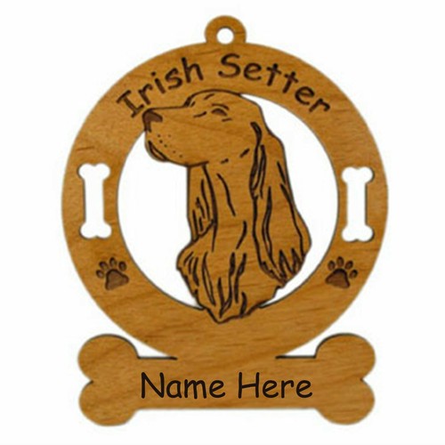 Irish setter head dog ornament - dog,