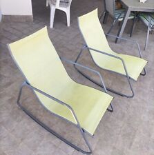 Set di 2 Sdraio da Giardino a Dondolo - Perfette per Il Relax