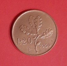 Moneta Italia 20 Lire Quercia