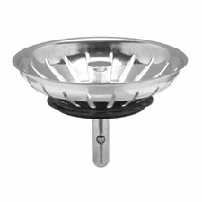 TAPPO CESTELLO BASKET 90 IN ACCIAIO X PILETTA LAVELLO CUCINA Tipo Franke 83 MM