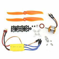 Motore Brushless 2200KV con Kit Servo Elica ESC 30A per RC Ala Fissa Aereo