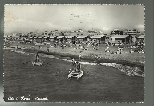 Cartolina lido roma bagnini - lido, di