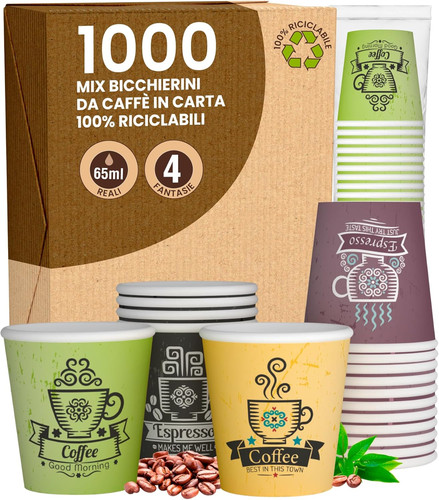 1000 bicchierini carta da - 1000,