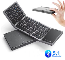 Tastiera Pieghevole Wireless Bluetooth Touchpad per Telefono Windows Android IOS