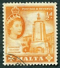 MALTA 1956-8 1/2d orange SG267