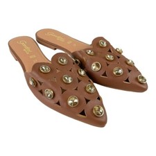 scivoli piatti in pelle