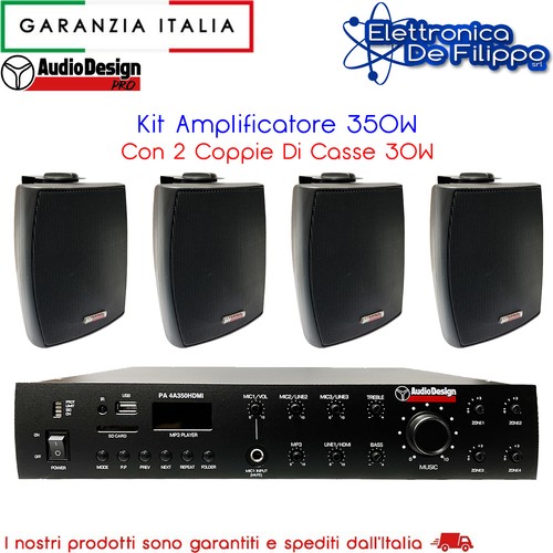 Kit amplificatore 350w con - amplificatore, 2