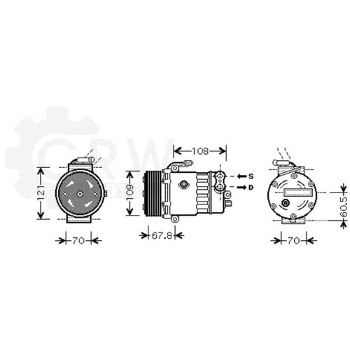 Compressore aria condizionata - aria,