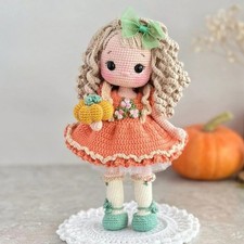 Vestito zucca all'uncinetto