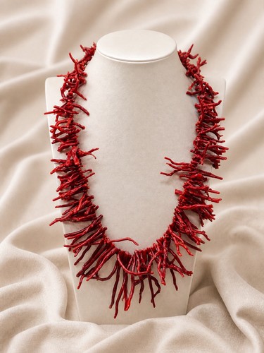 Collana corallo rosso - corallo,