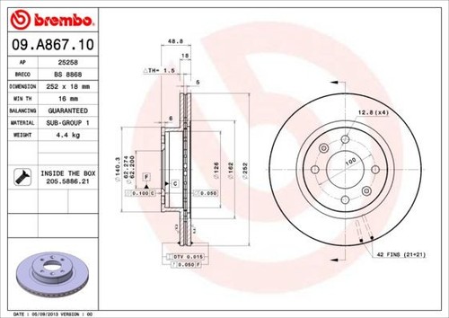 Coppia dischi freno brembo - dischi,