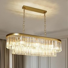 Lampadario cristallo oro 6