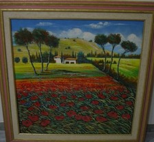 PAOLO SOFFICI OLIO TELA 87X87