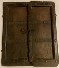 ANTICA FINESTRA DUE BATTENTI DEL 1700 CON CARDINI Originali battuti a mano