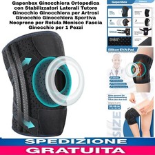 Ginocchiera Ortopedica con Stabilizzatori Laterali Tutore Ginocchio X Artrosi 