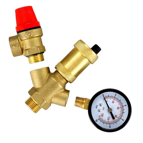 Valvola sicurezza ottone - di,