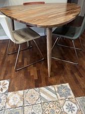 Tavolo da pranzo vintage in sheesham massiccio 6 persone 136 cm