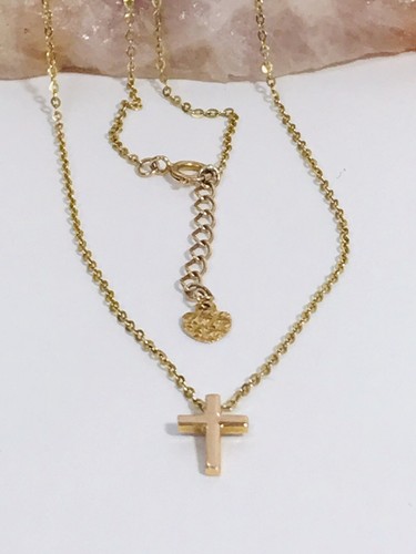 Ciondolo croce oro rosa - , 14