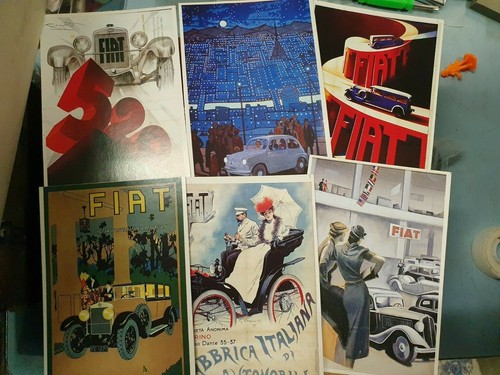 Cartoline manifesti fiat - manifesti,