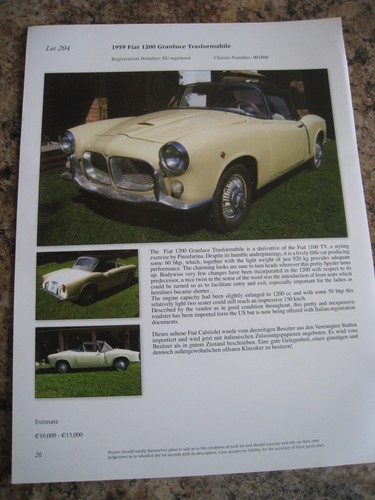 1959 fiat 1200 granluce - 1959,