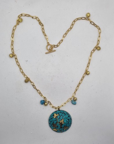 Collana con pendente tibetano - collana,