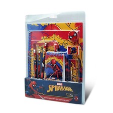 Set cancelleria bambini ufficiale Marvel Spiderman 11 pz materiale scuola 2033