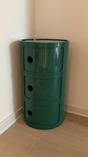 Comodino tre elementi Verde Scuro - Imitazione Kartell