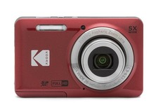 Kodak FZ55 fotocamera compatta PIXPRO rossa, zoom ottico 5x, grandangolo 28 mm NUOVO