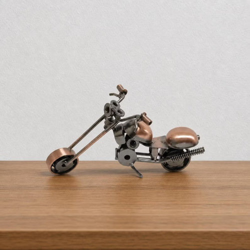Scultura moto epoca metallo - scultura, d'epoca