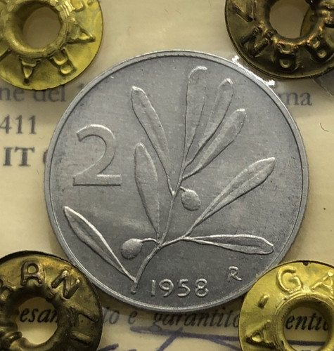 Lire ulivo 1958 - 2, raro