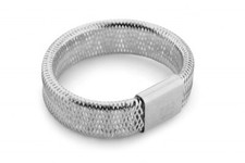 anello elastico in oro bianco