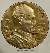 IL CAPO DEL GOVERNO B.M. MEDAGLIA PLACCATA ORO 18KR CARATI RINFORZATI