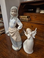 Antiche Statuette Porcellana Cm 28 Cm15 Vedi Descrizione