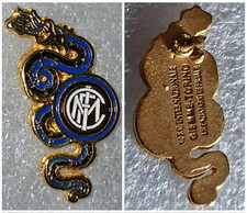 Distintivo calcio ⚽ INTER ⚫️? INTERNAZIONALE spilla BISCIONE❗️pin UFFICIALE❗️