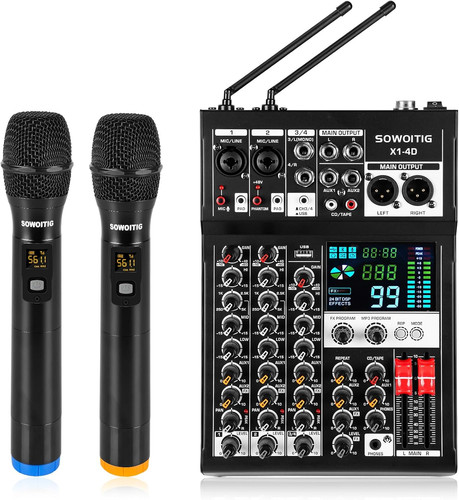 Mixer audio canali con 2 - mixer, a