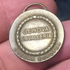Medaglia regio esercito Genova Cavalleria WWI Guerra Europea nodo savoia