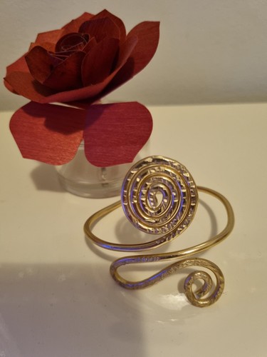 Bracciale alluminio dorato - alluminio,
