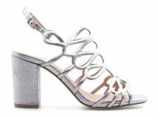 Menbur sandali a 2 fasce da sposa colore Argento