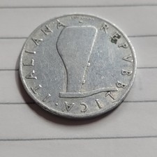 1953 ITALY 5 LIRE COIN (VF)