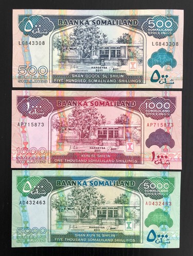 Somaliland set 500 1000 - , 5000