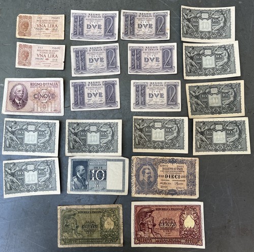 Lotto banconote italiane - n.21,