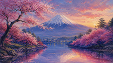 Quadro Fiori di Fuji al