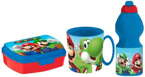 Super mario set - mario, colazione